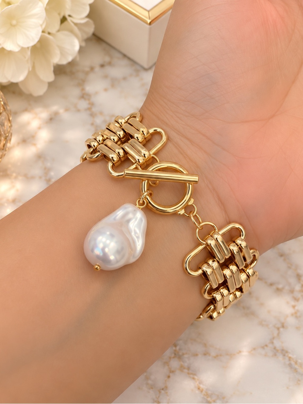 Gold Miami Cuban Link Chain Bracelet